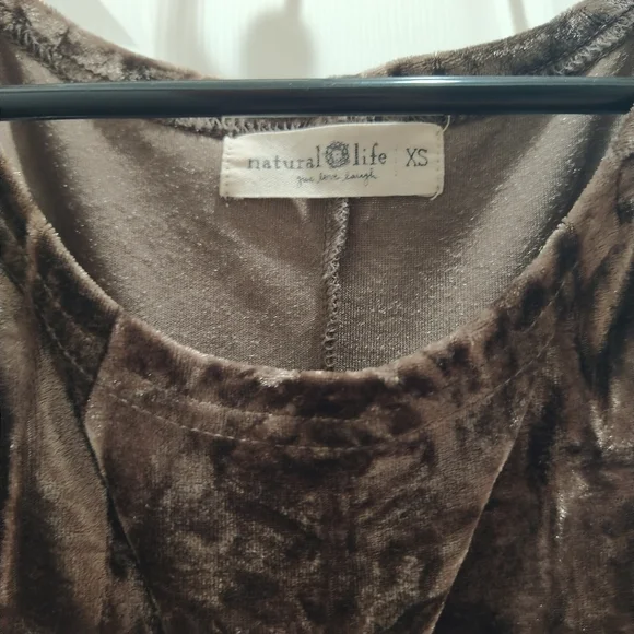 NATURAL LIFE Crushed Velvet Maxi Dress - Picture 3 of 4